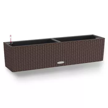 Кашпо с автополивом Lechuza Balconera Cottage 80 мокко