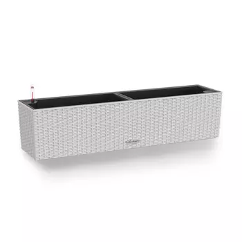 Кашпо с автополивом Lechuza Balconera Cottage светло-серый 79х19х19 см