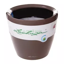 Кашпо с автополивом Lechuza Classico LS серо-коричневое 28х28х26 см