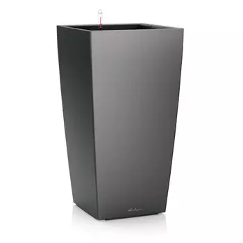 Кашпо с автополивом Lechuza cubico 30см антрацит (18184)
