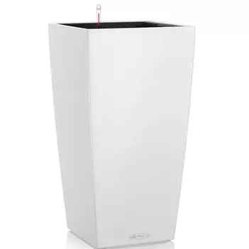 Кашпо с автополивом Lechuza Cubico 40 см белое