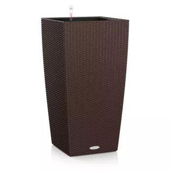 Кашпо с автополивом Lechuza cubico cottage 40см мокко (15245)