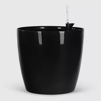 Кашпо с автополивом Serinova ruby 49х49х45 см черный