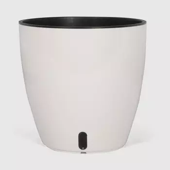 Кашпо с вставкой Greensun 18х18х17 см aq1817 белый