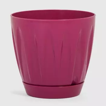 Кашпо Serinova Daisy 11,5х11 см вишневое