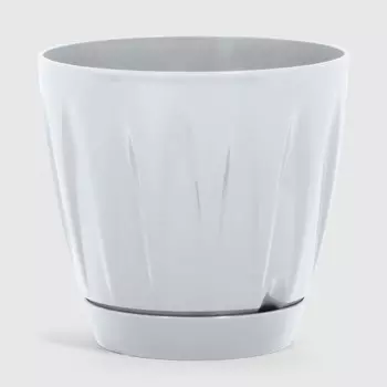 Кашпо Serinova Daisy 35,1х32,9 см белое