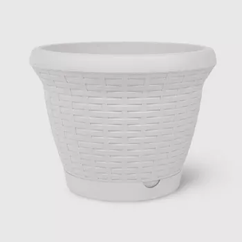 Кашпо Serinova wire mesh белый 30,5х23,5 см