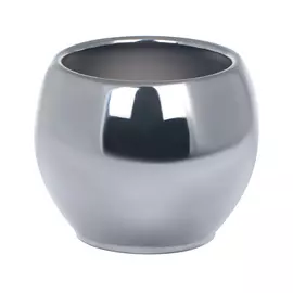 Кашпо Soendgen alberta metallic d15 серебристое