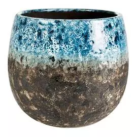 Кашпо Ter steege Lindy голубое д19в16