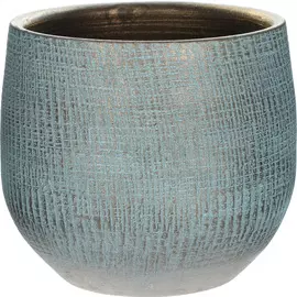 Кашпо Ter steege ryan голубое д18в16