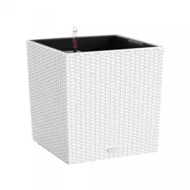 Кашпо с автополивом Lechuza trend cube 30см белое