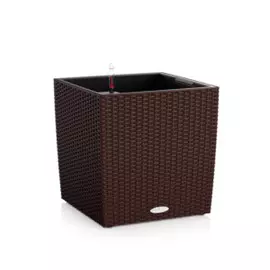 Кашпо с автополивом Lechuza trend cube 30см мокко