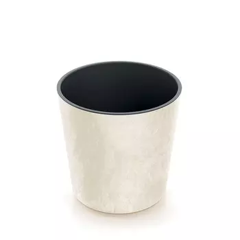 Кашпо Urbi round кремовое 30х29 см