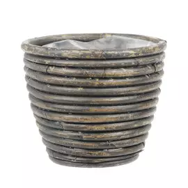 Кашпо Van der leeden balloon stripe д13см 11см голубой