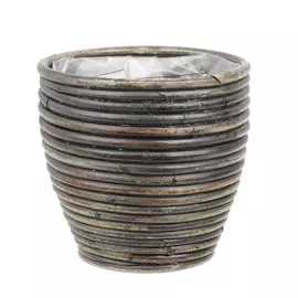 Кашпо Van der leeden balloon stripe д15см 14см голубой