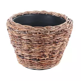 Классическое кашпо Van der leeden Drypot Abaca коричневое 43х30 см