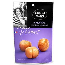 Каштаны запеченные Вкусы мира очищенные 80 г