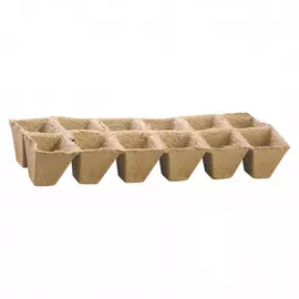 Кассета торфяная для рассады 31х10 см, 12 ячеек 3 шт.