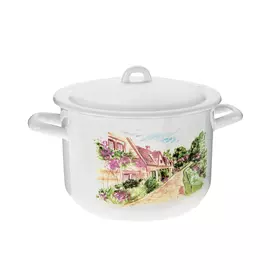 Кастрюля эмалированная Hitt Деревня 2,9 л