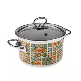 Кастрюля эмалированная Hitt Patchwork 3 л