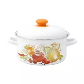 Кастрюля эмалированная Лысьвенские эмали Итальянская кухня 3 л