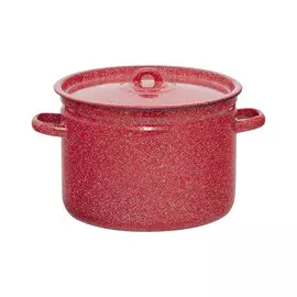 Кастрюля эмалированная Лысьвенские эмали Вишнёвый гранит 9 л