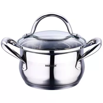 Кастрюля Bergner Gourmet из нержавеющей стали 16x9,5 см 1,7 л