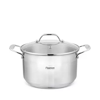 Кастрюля Fissman Platino 5478 нержавеющая сталь, 22x12,5см, 4,4 л