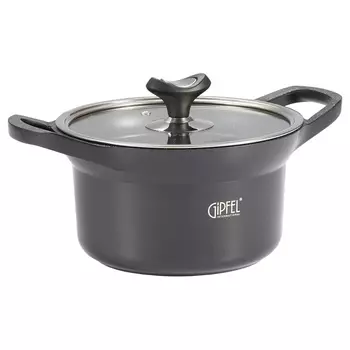 Кастрюля Gipfel Azul black 20x11.5/2.5л