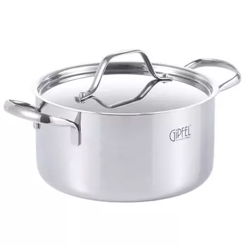 Кастрюля Gipfel Galaxy с крышкой из нержавеющей стали 20х10,5 см 3,2 л