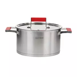 Кастрюля Guffman 3,6 л красные ручки
