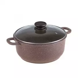 Кастрюля Hitt Maroon литой алюминий 22 см