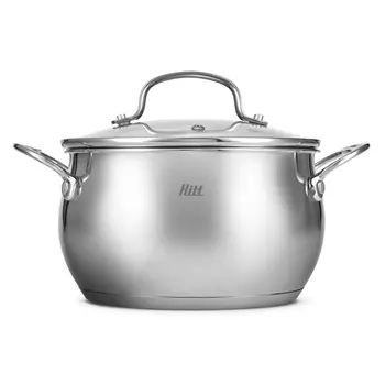 Кастрюля Hitt Siena нержавеющая сталь 3,8 л, 20х11,5 см