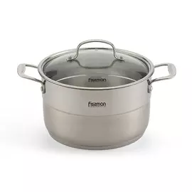 Кастрюля с крышкой Fissman Nordia 6,4 л