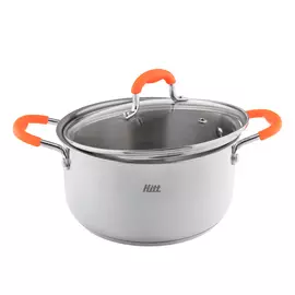 Кастрюля с крышкой Hitt Colorfest 3,1 л спелый апельсин