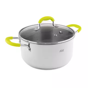 Кастрюля с крышкой Hitt Colorfest 5,7 л свежий лайм