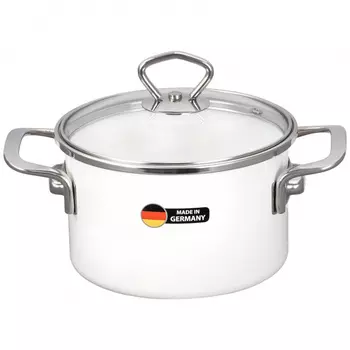 Кастрюля с крышкой Maisingers d16/h12.8см 1.9л белый