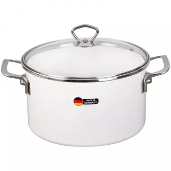 Кастрюля с крышкой Maisingers d24/h14.5см 6.1л белый