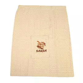 Килт мужской вафельный Asil Sauna brown 55х160 см