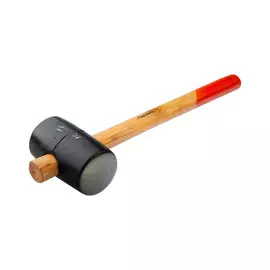 Киянка резиновая Sparta 225 г, черная резина, деревянная рукоятка