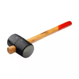 Киянка резиновая Sparta 340 г, черная резина, деревянная рукоятка