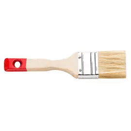 Кисть плоская Hardy N35, натуральная щетина, светлая, длина ворса 45 мм, деревянная ручка 1,5"