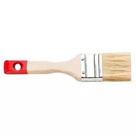 Кисть плоская Hardy N35, натуральная щетина, светлая, длина ворса 71 мм, деревянная ручка 3"