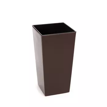 Классическое кашпо Lamela SP.ZO.O. Finezja с вкладышем мокко 14х14х26 см