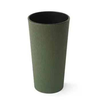 Классическое кашпо Lamela SP.ZO.O. Lilia ECO Jumper с вкладышем зеленое 19х36,4 см