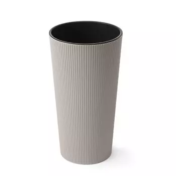 Классическое кашпо Lamela SP.ZO.O. Lilia Jumper с вкладышем серо-коричневое 25х47 см