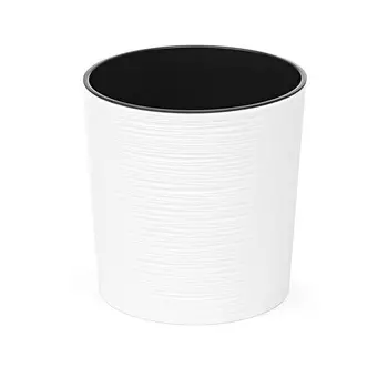 Классическое кашпо Lamela SP.ZO.O. Malwa Dluto с вкладышем белое 30х30,5 см