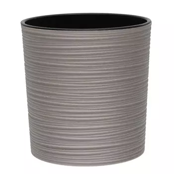 Классическое кашпо Lamela SP.ZO.O. Malwa ECO Dluto с вкладышем серое 19х19 см