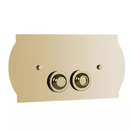 Клавиша смыва для инсталляции Boheme Imperiale золотая 29х17 см