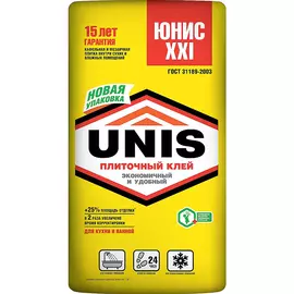 Клей Юнис XXI плиточный 23 кг